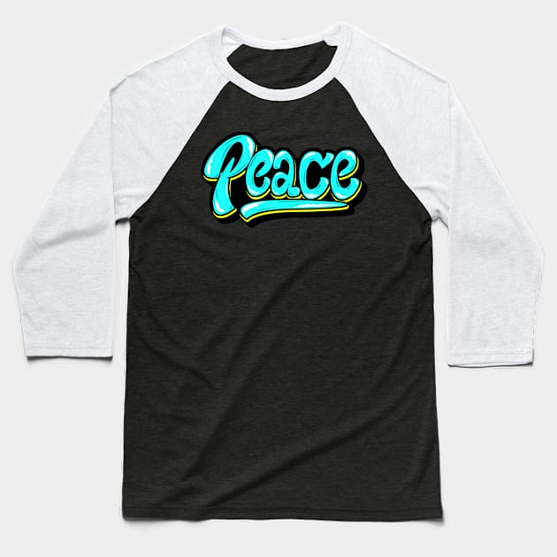 PEACE Baseball T-Shirt by ALIF NUR ROZIKIN